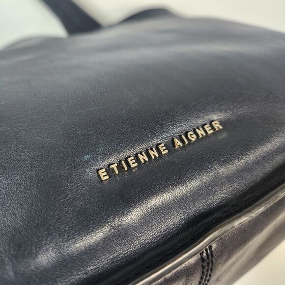 Etienne Aigner Purse Quiet Luxury Minimalist Leather Modest Feminine Designer - Picture 10 of 16